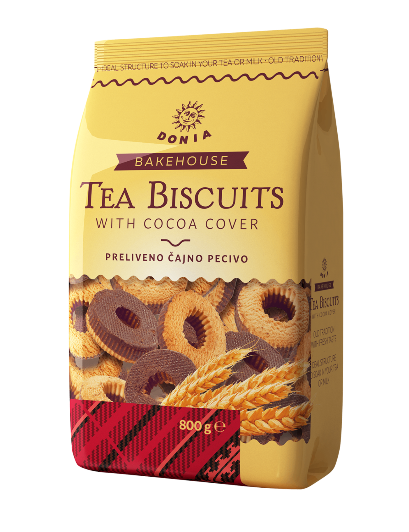 Tea Biscuits with Cocoa Cover